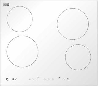 Кнопки выбора зон нагрева в электрической панели LEX