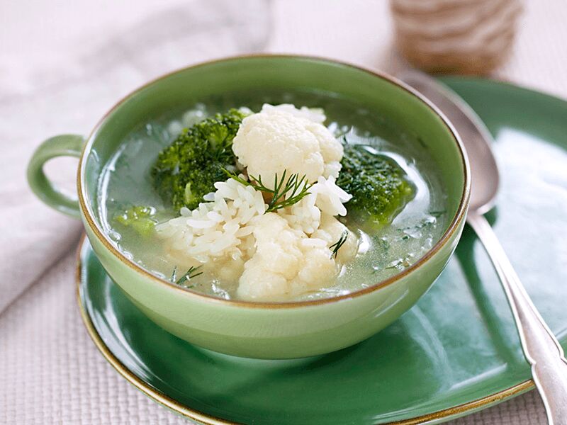 Быстрый рецепт супа с цветной капустой и брокколи